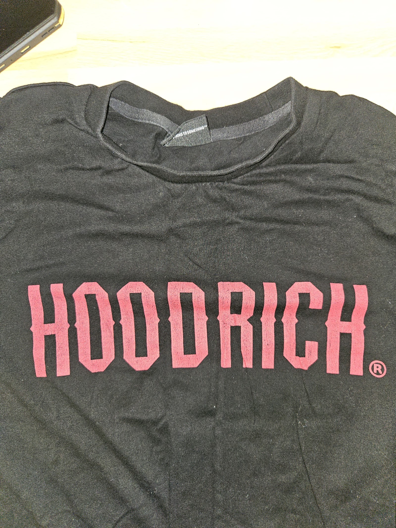 Genuine Hoodrich Black Red Logo T-Shirt Size S, S, photo 4