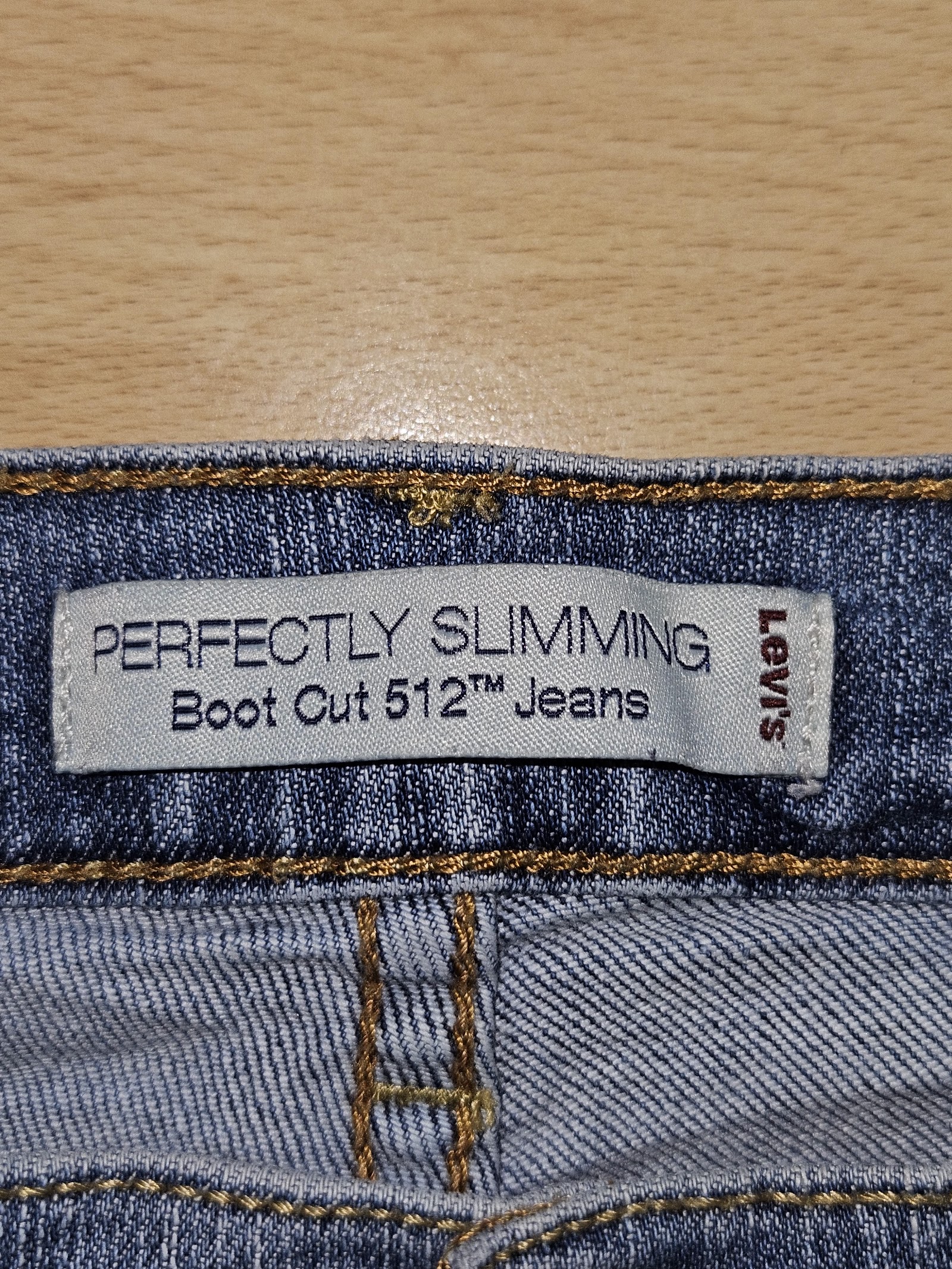 Genuine Levi's Perfectly Slimming 512 Boot Cut Light Blue Jeans, 12 Short, photo 5