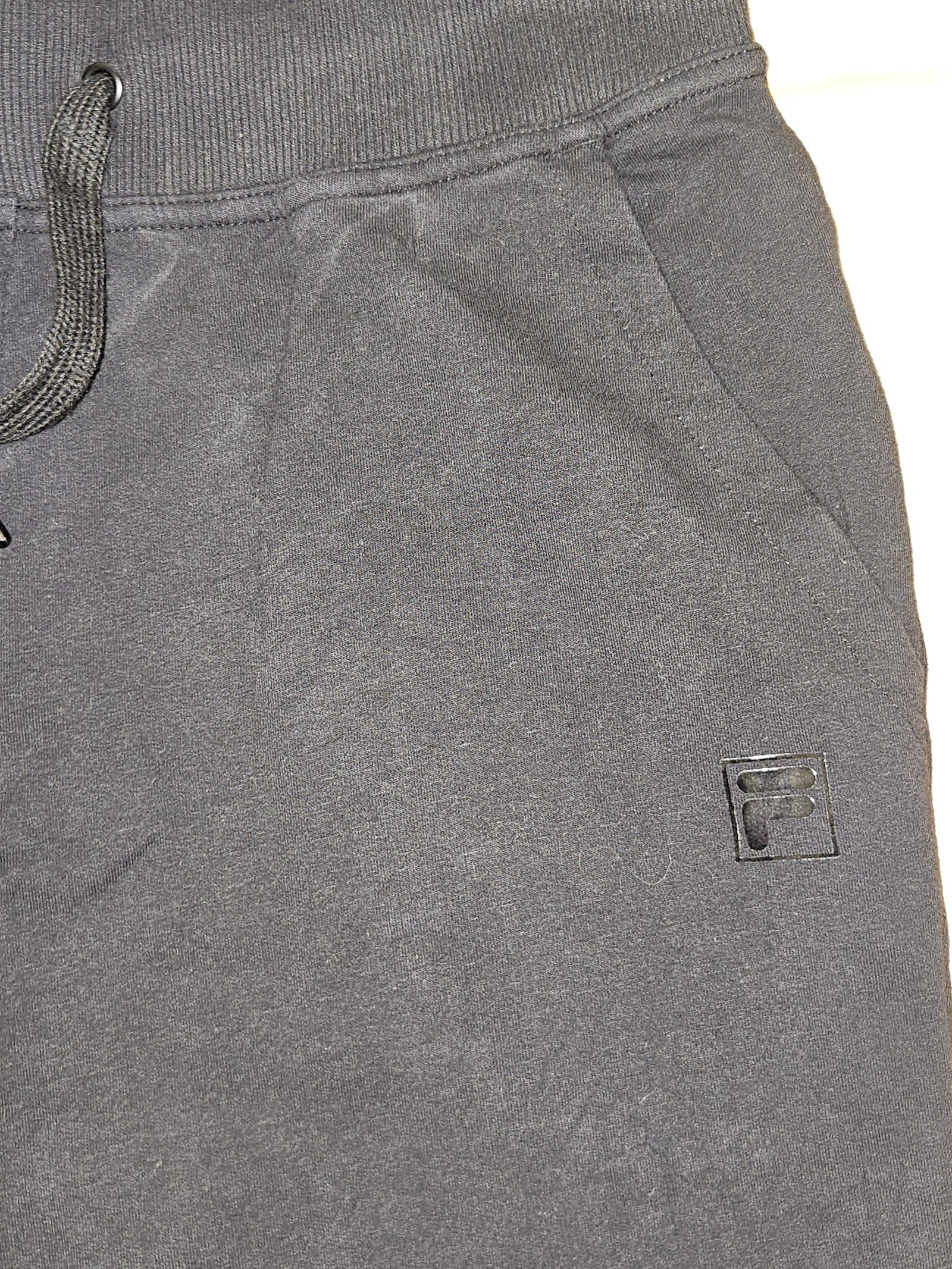 Genuine Fila Black Cuffed Logo Joggers, S, photo 3