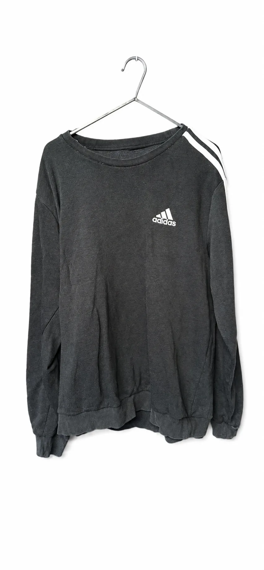 Adidas Black crew-neck sweatshirt, size XL – photo 1