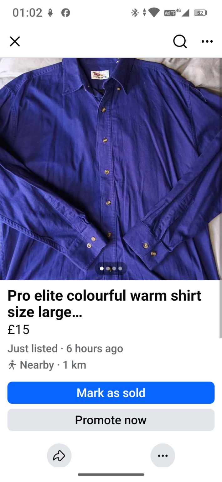 Color Proelite Royal-blue long-sleeve shirt