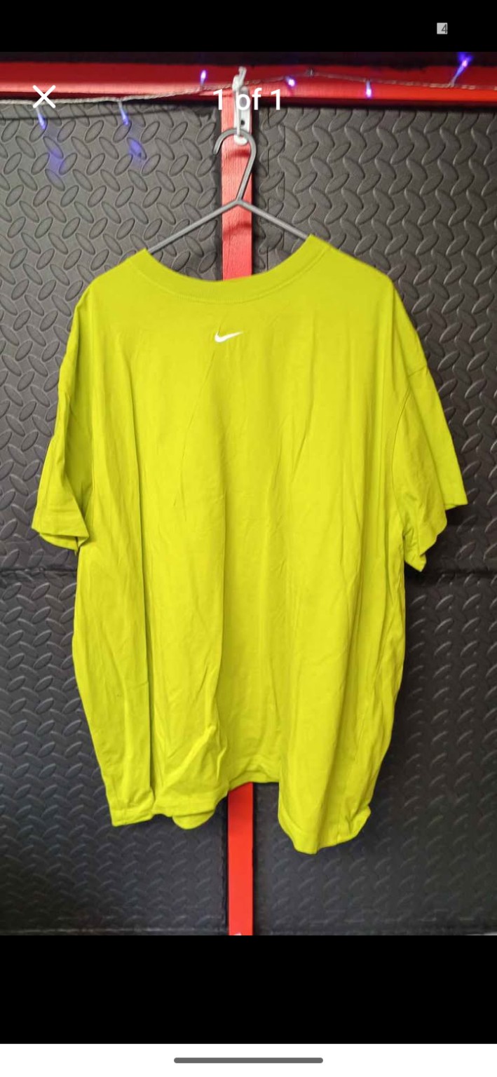 Genuine Nike Men’s bright lime-green T-shirt, 2XL, photo 2