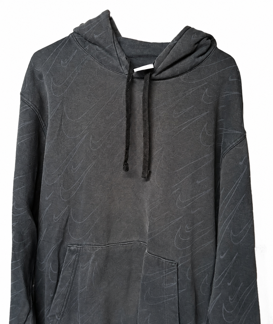 Nike Black tonal Swoosh hoodie