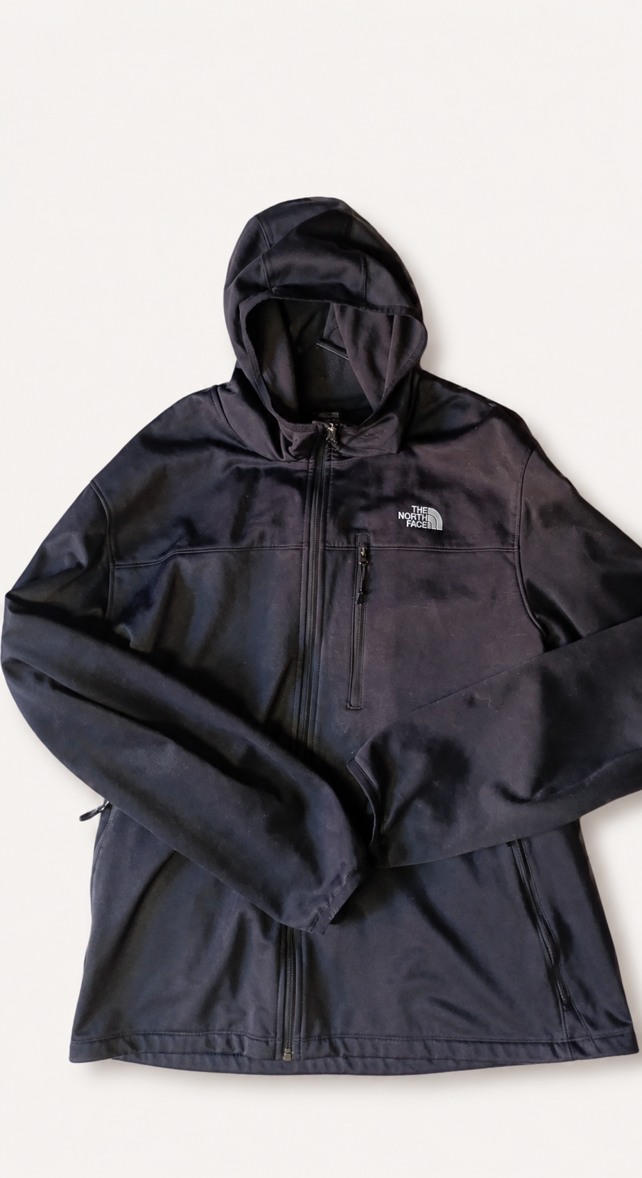 The North Face Black hooded full-zip jacket